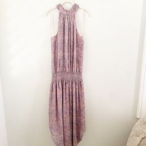 Ramy Brook multi color Kent halter smocked dress size medium